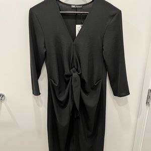 Zara Front Knot Midi